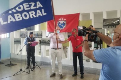 Recibe Empresa Ferroviaria Rutas Nacionales Bandera Proeza Laboral