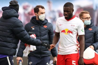 Upamecano estará dos semanas de baja.