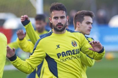 Mario Gaspar regresó al entrenamiento del Villarreal tras su lesión.