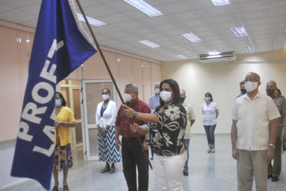 Recibe GEOCUBA Bandera de Proeza Laboral (Fotorreportaje +Video)