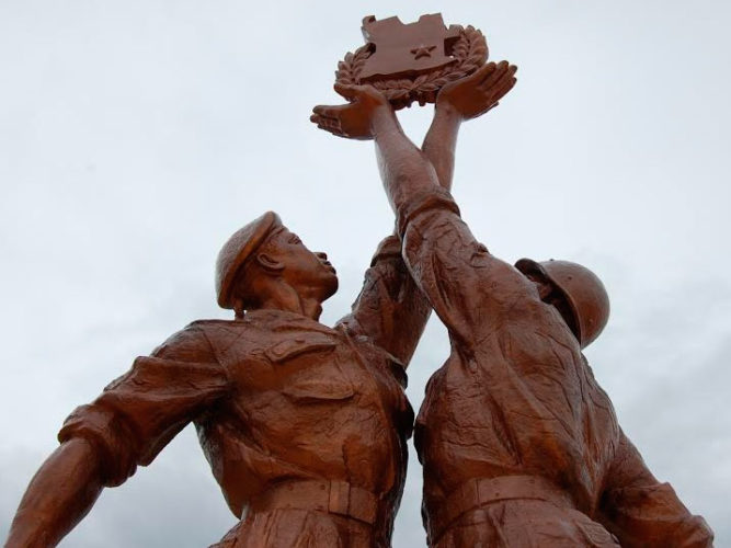 Detalle de la escultura. Foto: Cortesía del arquitecto Jorge Cao