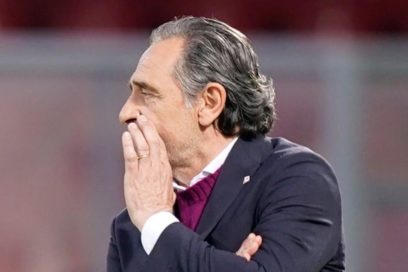 Prandelli abandonó el banquillo de la Fiorentina.
