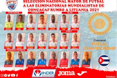 Dan a conocer equipo cubano de fútbol sala que participará en el premundial de Guatemala