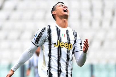 Cristiano enfadado a pesar del triunfo de Juventus 3-1 sobre Genoa.