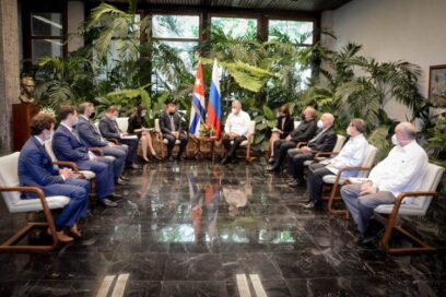 Recibió Díaz-Canel a Vicepresidente del Gobierno de la Federación de Rusia