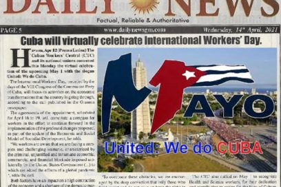 Destacan en Gambia próximas celebraciones en Cuba del 1 de Mayo y 8vo. Congreso del PCC
