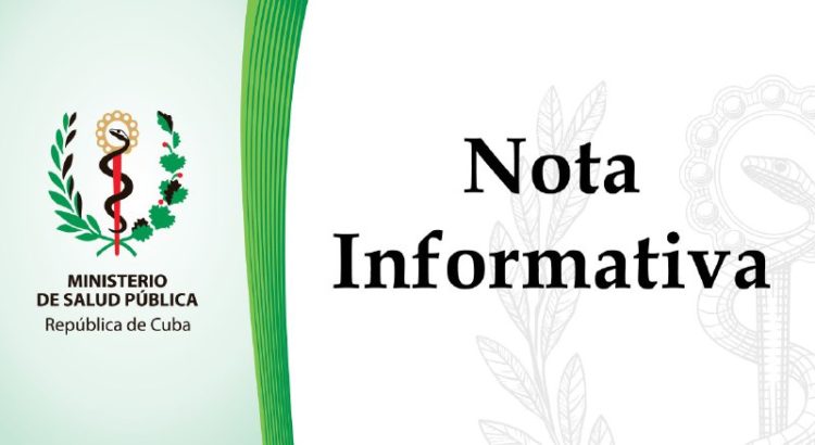 Nota informativa minsap