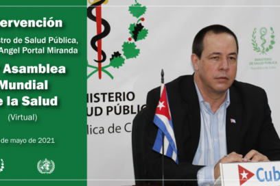 Ministro cubano intervendrá en la Asamblea Mundial de la Salud