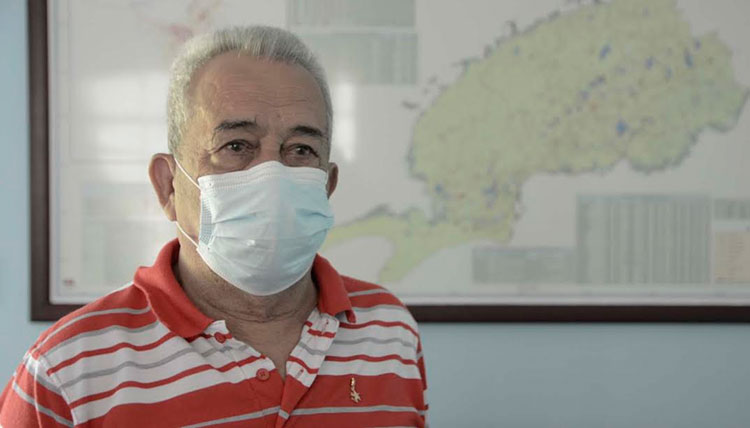 Crescencio Ferro Ordaz, único con el título honorífico de Héroe del Trabajo de la República de Cuba en el sector de Recursos Hidráulicos en el país. Foto: Pedro Paredes Hernández