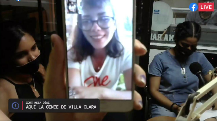Desde Villa Clara se sumó al Live de Martes, Laura Rodríguez.