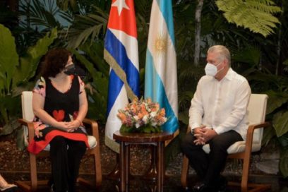 Recibió Díaz-Canel a la Ministra de Salud de Argentina