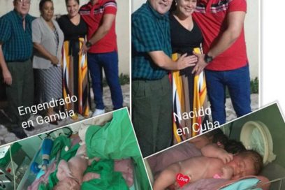 Nació un cubanito engendrado en Gambia