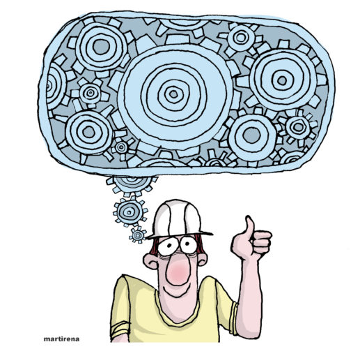 con filo caricatura