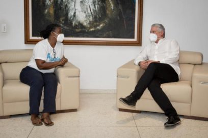 Recibe Díaz-Canel a Directora Ejecutiva de Pastores por la Paz