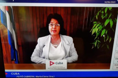 Interviene Ministra de Trabajo y Seguridad Social de Cuba en la 109ª Reunión de la conferencia internacional del trabajo