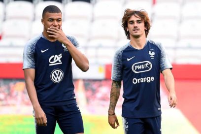 Problemas entre Mbappé y Griezmann.
