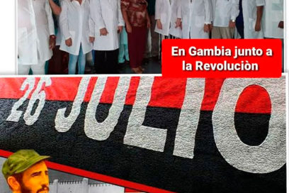Un 26 en Gambia siempre con la Revolución Cubana