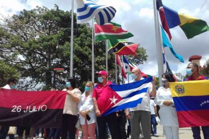 Cubanos en Venezuela honran a Chávez