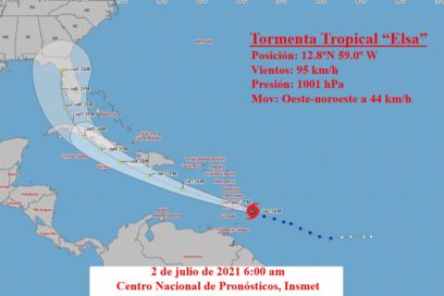 Aviso 5: Elsa se convierte en huracán y azota a Barbados
