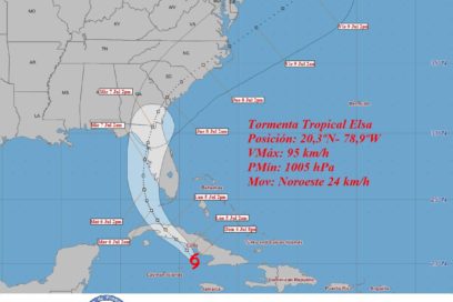 Aviso No. 18: Elsa se aproxima al sur de la región central