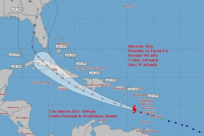 Aviso 6: Huracán Elsa se intensifica en aguas del mar Caribe oriental