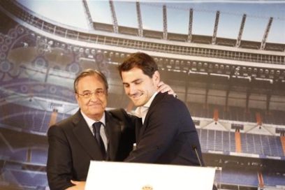 Florentino sobre Casillas: «Tengo muy buena relación con él. La gente se cree que me cae gordo, lo que pasa es que creo que es un tío que si hubiera puesto más de sí es el número uno, seguro, vamos, porque tiene unas condiciones espectaculares».