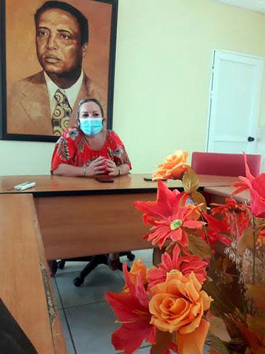 Mayté Yera Santana, secretaria general de la CTC en la provincia de Cienfuegos. Foto: Barreras Ferrán