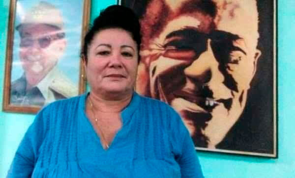 Mercy Rodríguez Crespo, secretaria general del Comité Provincial de la CTC en Sancti Spíritus, destacó el aporte de los espirituanos ante la contingencia sanitaria y el suceso meteorológico. Foto: Yuleiky Obregón Macías