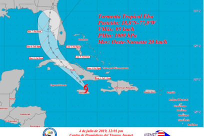 Aviso 15 (12:01 pm): Elsa se acerca al oriente de Cuba