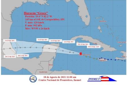 Aviso15: Grace se convierte en huracán