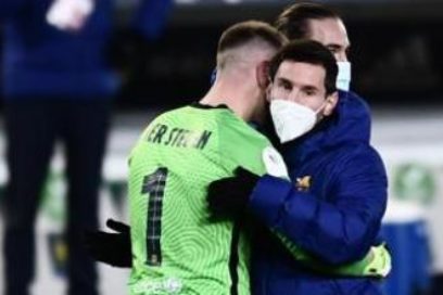 Ter Stegen se despide de Messi: «Ha sido un placer haber jugado contigo durante todos estos años y vivir muchas alegrías importantes… Hiciste historia con el club de tu vida y saldrás como una verdadera leyenda del fútbol».