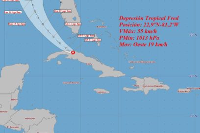 Aviso No. 22: Fred se adentra en el estrecho de la Florida