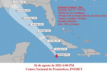 Aviso 2: Se forma la tormenta tropical Ida