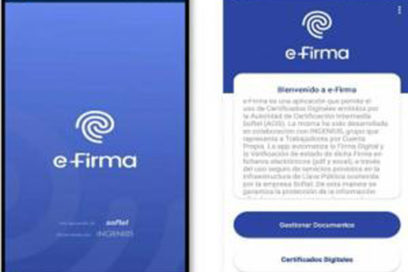 Estará disponible próximamente aplicación E-Firma