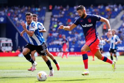 El Atlético vence al Espanyol con gol al minuto 99.