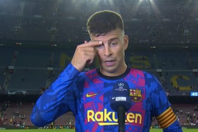 Piqué tras la derrota ante el Bayern: «El resultado es abultado y jugando en casa, es un mal resultado, no nos vamos a engañar. Somos los que somos, es lo que hay, pero estoy convencido de que a medida que recuperemos jugadores vamos a competir».