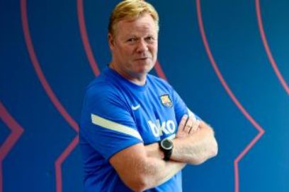 Koeman sobre Umtiti y Riqui Puig: «Físicamente, Umtiti está mejor que el año pasado. Y si está bien es muy buen central. Riqui tiene que mejorar cosas que hemos hablado durante la pretemporada. Un medio tiene que ser muy completo con y sin balón».
