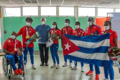 Arribó a Cuba delegación que nos representó en Juegos Paralímpicos Tokio 2020 (+Fotos)