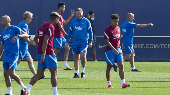 Entrenamiento del Barcelona. Foto: Diario AS
