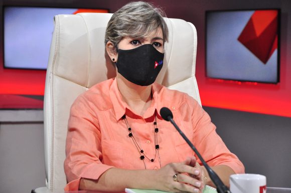 viceministra de Economía y Planificación, Johana Odriozola Guitart