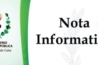 Nota informativa del Minsap