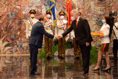 Recibió Díaz-Canel al Presidente de la República Socialista de Vietnam (+ Fotos)