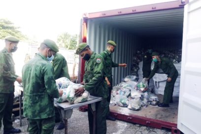En Camagüey se distribuyen módulos de alimentos donados