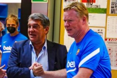 Laporta ratifica el respaldo a Koeman.