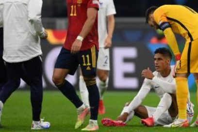 Una lesión en la ingle deja a Varane varias semanas fuera.