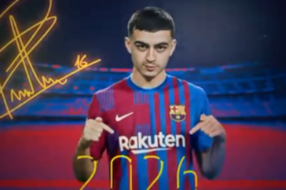 Pedri renueva hasta 2026 con una cláusula astronómica.