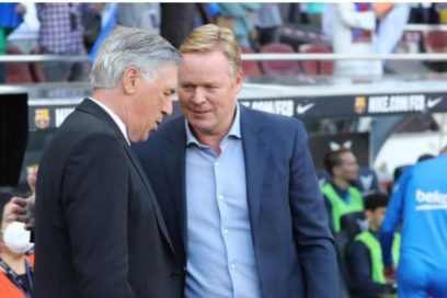 Ancelotti sobre Koeman: “Me han destituido muchas veces. Sigo aquí vivo y contento. Es parte de tu trabajo ser despedido. Cuando te echan hay que mirar adelante con la consciencia tranquila y creo que Ronald Koeman dio todo lo que tenía”.