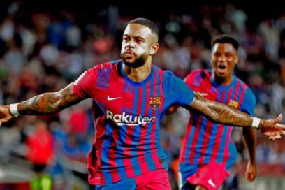 Resultado España: El FC Barcelona derrotó hoy tres goles por uno al Valencia con goles de Ansu Fati, Depay y Coutinho en partido correspondiente a la liga española jugado en el Camp Nou.