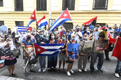 Rechazan trabajadores escalada imperialista (+Fotos)