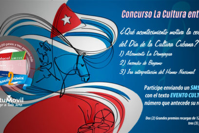 Convocan a usuarios de telefonía móvil a concurso por el Día de la Cultura Nacional